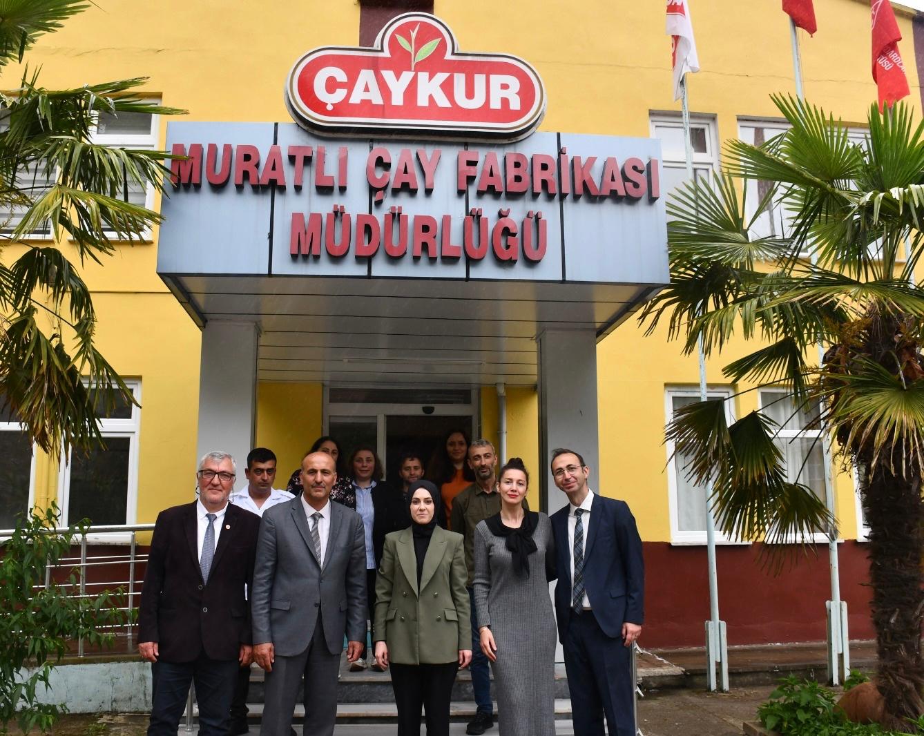 Kaymakamımız Sayın Betül BÜYÜKKILIÇ, Çaykur Muratlı Çay Fabrikası Müdürlüğünü Ziyaret Etti.